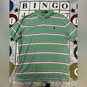 Ralph Lauren Polo Green, pink, white, and navy Men’s Large